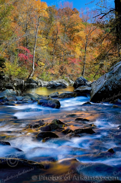 22 Late Afternoon On Richland Creek - Professional Arkansas Ozark Gallery No 2 photography by Paul Caldwell