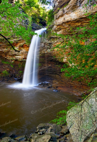 11 Cedar Falls From The Right Side - Professional Arkansas River Valley Gallery No 1 photography by Paul Caldwell