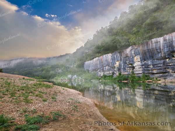 18 Early Morning And Fog At Buffalo Point - Professional Buffalo River photography by Paul Caldwell