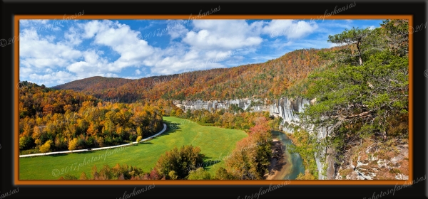 05 Fall Glory Above The Buffalo River Featuring Roark Bluff - Professional Featured Arkansas Photos photography by Paul Caldwell