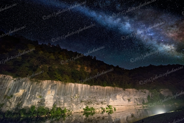 24 Milky Way Over Buffalo Point Buffalo National River - Professional Featured Arkansas Photos photography by Paul Caldwell