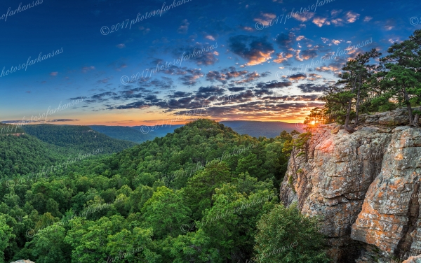 27 Late Summer Sunset At Sams Throne - Professional Featured Arkansas Photos photography by Paul Caldwell
