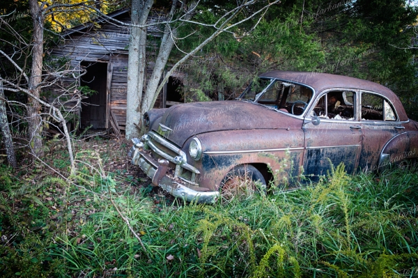07.1 Old Chevy Along Hwy 123 Near Lurton Arkansas - Professional Recent Photography photography by Paul Caldwell